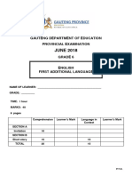 GR 6 English Fal June Gauteng