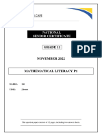 Maths Lit p1 Gr11 QP Nov2022 - English