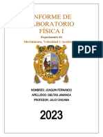 Informe de Laboratorio Iv - Física I