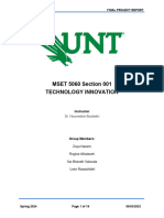 MSET 5060.001 Project Report - Final