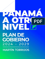 Martin Torrijos Panama A Otro Nivel Plan de Gobierno 2024 2029 PDF