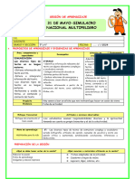 SESIÓN 1 PARTICIPAMOS EN SIMULACROS-5° y 6°