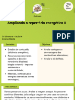 Ampliando o Repertório Energético II: Química