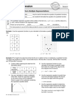 Lesson 2 Quadratic Regression Notes and HW SOLUTIONS