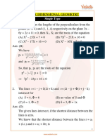 JEE Advanced Three Dimensions Geometry Important Questions