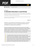 A Obsessão Demoníaca e Suas Formas