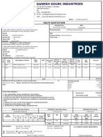 Sales Quotation Kamleshwar Cement Artical (Padegoan)