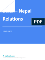 India - Nepal Relations - Study Notes