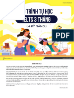 LỘ TRÌNH TỰ HỌC IELTS 3 THÁNG 4 KỸ NĂNG