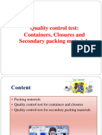 Lecture - Quality Control For Packaging Materials