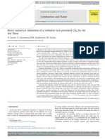 Direct Numerical Simulation of A Turbulent Lean Premixed CH4 - H2-Air Slot Flame