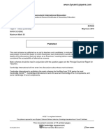 Cambridge Assessment International Education: Biology 0610/42 May/June 2018