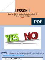 A.1.2 LESSON 1 Yes-No Questions