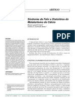 Síndrome de Fahr e Distúrbios Do Metabolismo Do Cálcio