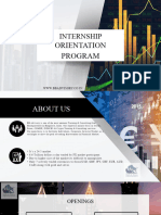 Internship: Orientation Program