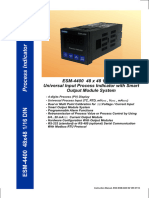 Universal Input Process Indicator With Smart Output Module System ESM-4400 - Manual - EN