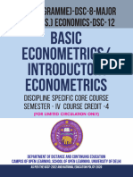 Basic - Econometrics - (Major) Sem 4th - Sol - Material