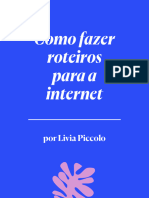 Ebook Como Fazer Roteiros para A Internet - Livia Piccolo