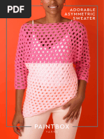 Adorable Asymmetric Top in Paintbox Yarns Downloadable PDF - 2