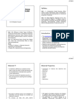 Course Title: Material Science Course Number: EMEC 2430 Credits: 4