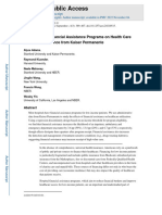 The Impact of Financial Assistance Programs On Health Care Utilization - Evidence From Kaiser Permanente