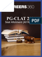 CLAT PG 2021 Seat Allotment All Rounds