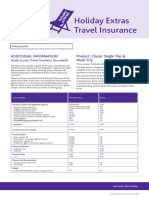 Holiday Extras Insurance Policy