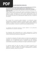 La Quimera de Hacer Industria en Bolivia