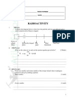 Radioactivity - Form 4 Chemistry Topical Questions