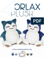 Snorlax Plush Sewing Pattern