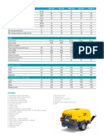 8 Series Small Mobile Diesel Air Compressors Technical Data