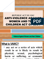 Anti-Violence Against Women and Their Children Act (RA 9262)