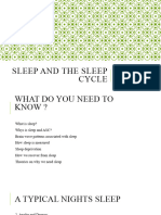 Sleep and The Sleep Cycle Revision