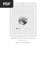 ONYX-BOOX M92 MANUAL en