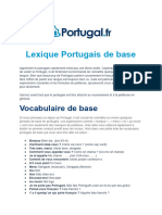 Lexique Portugais de Base