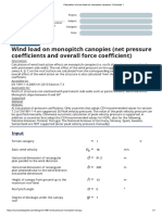 Calculation of Wind Loads On Monopitch Canopies - Eurocode 1 - 56