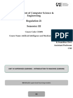 Cs3491 - Aiml - Unit III - Introduction To Machine Learning1