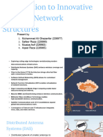 Introduction To Innovative Telecom Network Structures