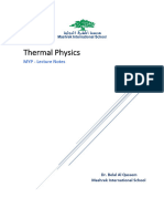 MYP - Thermal Physics - Mashrek - 2021 - Summary