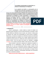 A Prevenção Da Doença Ocupacional Na Indústria e A Importância Da Segurança Do Trabalho