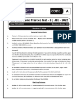 2022 JEE Main Home Practice Test - 3 - Paper (@vmclectures On Telegram)