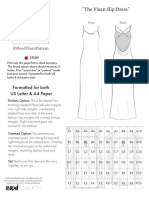 MDF371 The Vixen Slip Dress Sizes 00 32 A4 Letter Patterns