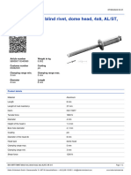 ISO 15977 FAKKT Blind Rivet, Dome Head, 4x8, AL/ST, CR: 3-5: Article Number Weight in KG