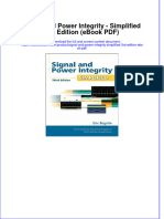 Full Download PDF of Signal and Power Integrity - Simplified 3rd Edition (Ebook PDF) All Chapter