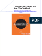 (Download PDF) Marketing Principles Asia Pacific 2nd Edition Pride Test Bank Full Chapter