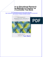 (Download PDF) Introduction To Educational Research Connecting Methods To Practice 1st Edition Lochmiller Test Bank Full Chapter