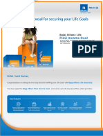 Product Proposal For Securing Your Life Goals Product Proposal For Securing Your Life Goals