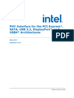 Phy Interface Pci Express Sata Usb31 Architectures PIPE - Rev6 - 2 - 1