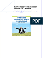 (Ebook PDF) Business Communication Essentials 4Th Canadian