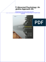 Full Download PDF of (Ebook PDF) Abnormal Psychology: An Integrative Approach 4th All Chapter